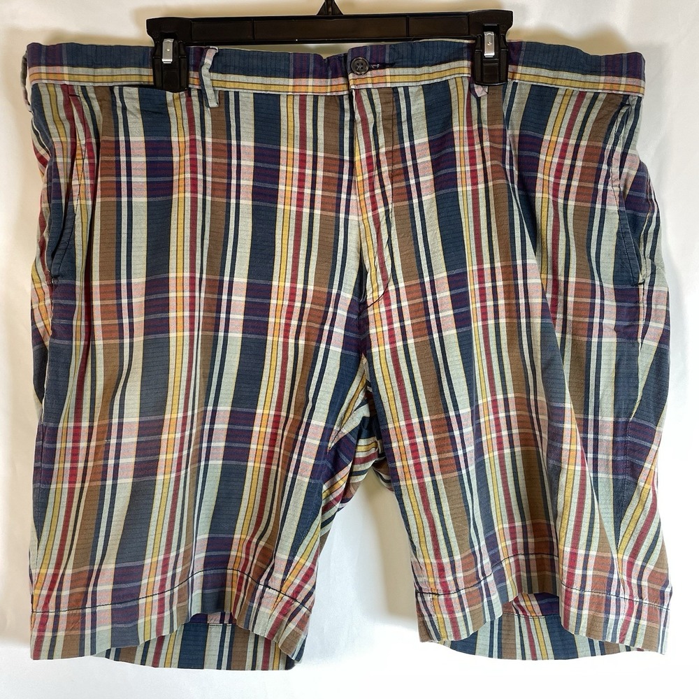 Polo Ralph Lauren‎ Mens Shorts 40 Indian Madras Plaid Cotton Classic Fit Golf